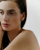 Pia Dot Double Earrings Silver