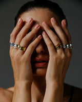 AVA Double Ring Silver