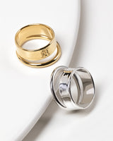 AVA Double Ring Silver