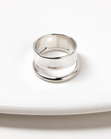AVA Double Ring Silver