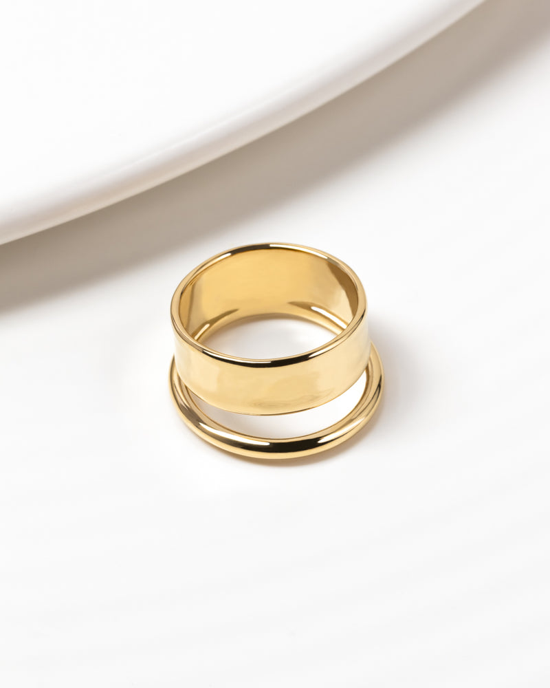 AVA Double Ring Gold