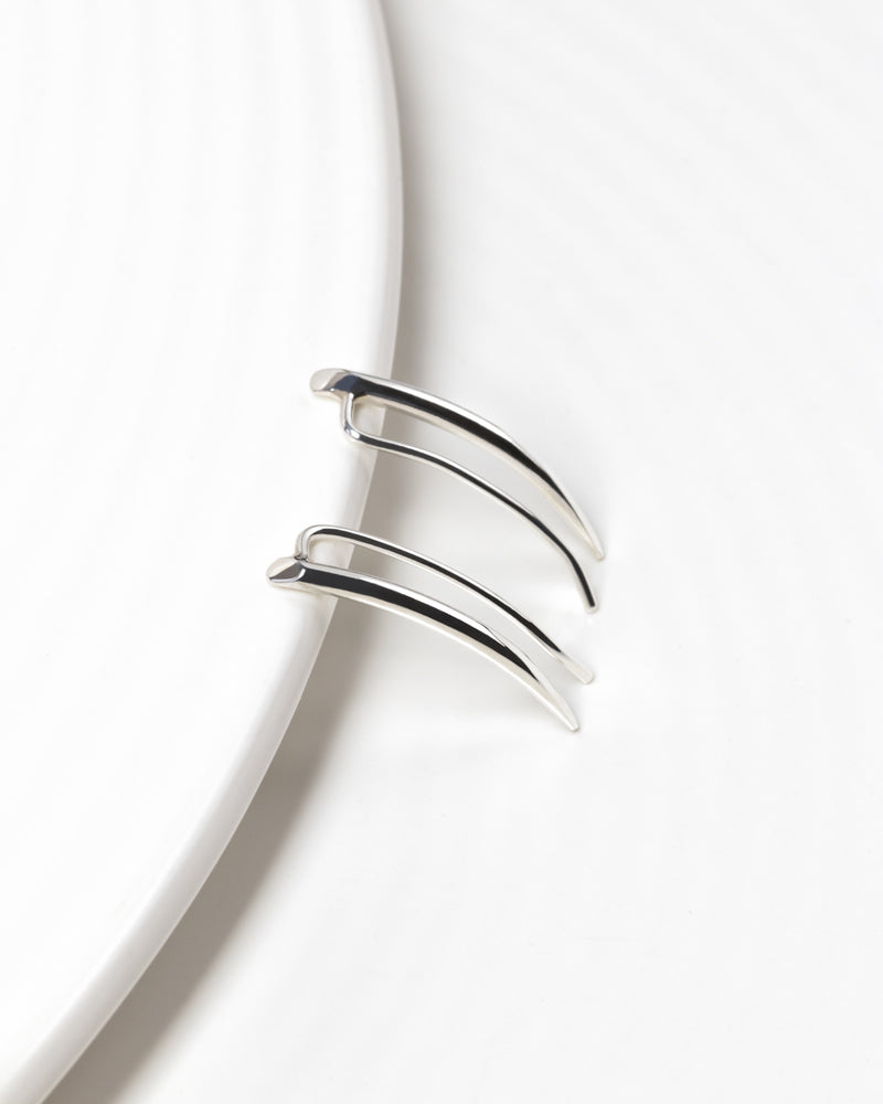 Pia Climbing Earrings Silver