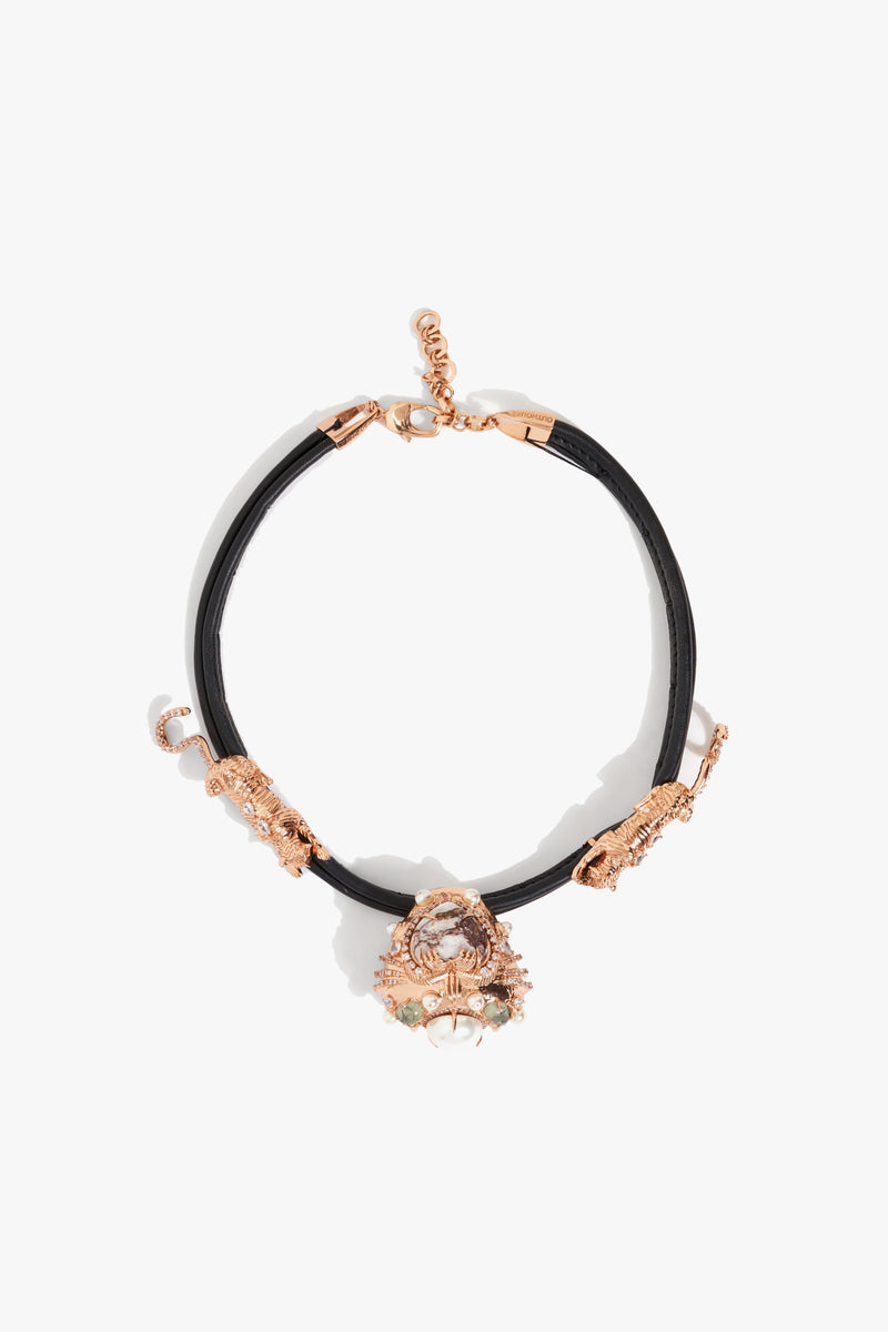 The Wild Empress Rope Hasli in Dalmatian Stone