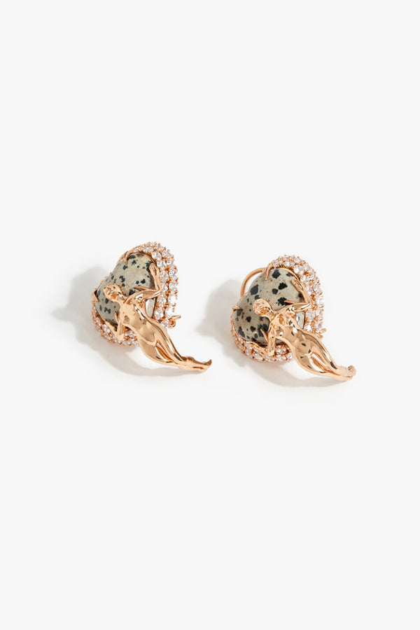 The Wild Empress Studs in Dalmatian Stone