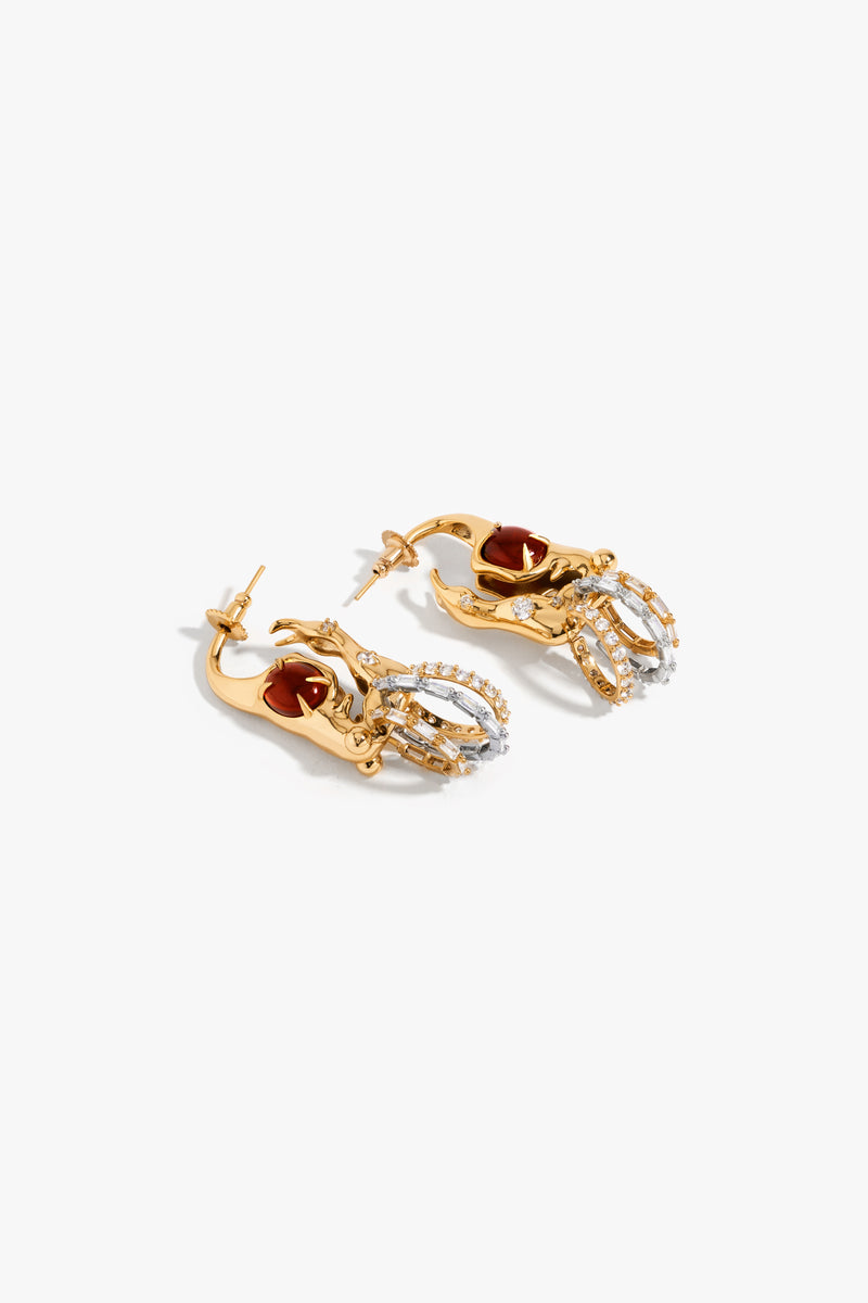 Koko Sigil Crimson Earrings
