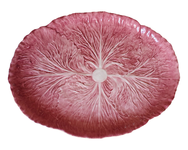 Radicchio Ceramic Platter in Red