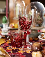THE STARS CRYSTAL WINE GOBLET RED SET OF 4