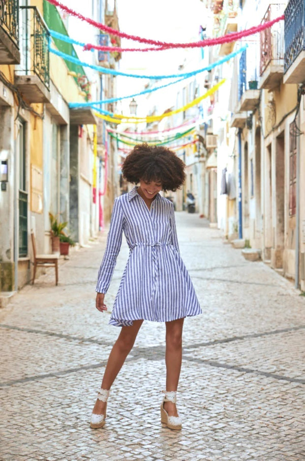 Amalfi Short Dress Striped