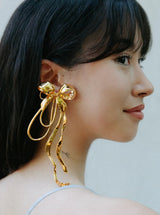 Asymmetric Bow Earrings
