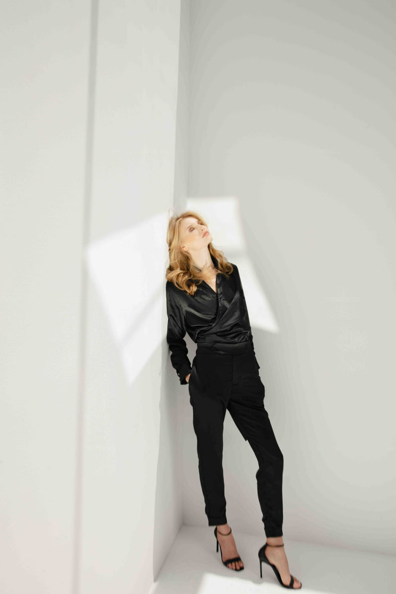 B Trouser Light Satin