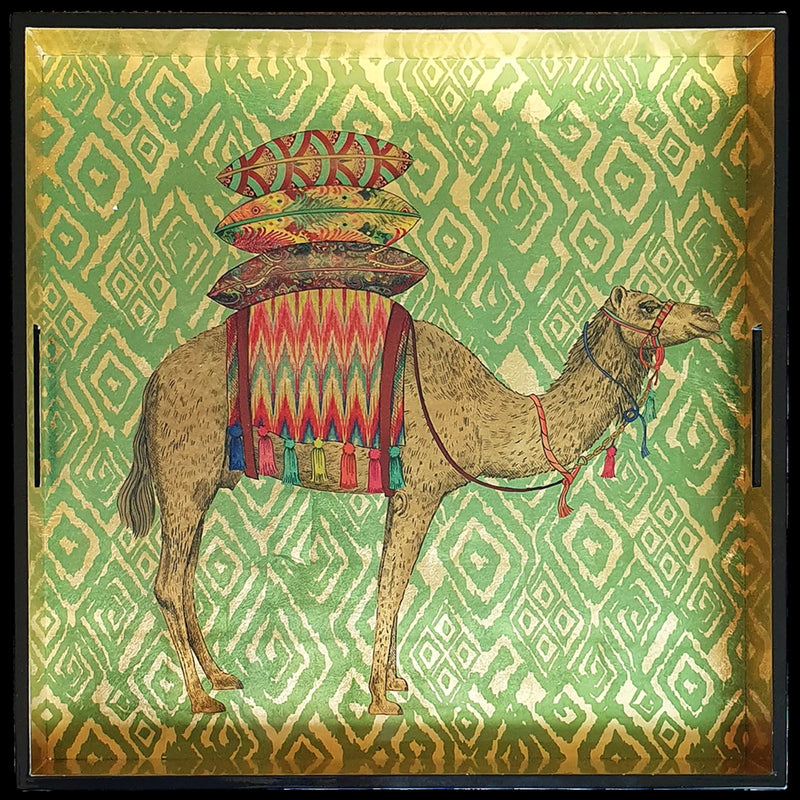 LACQUERED TRAY-MW CAMEL