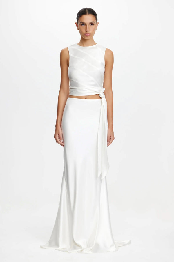 Hourston Maxi Skirt White