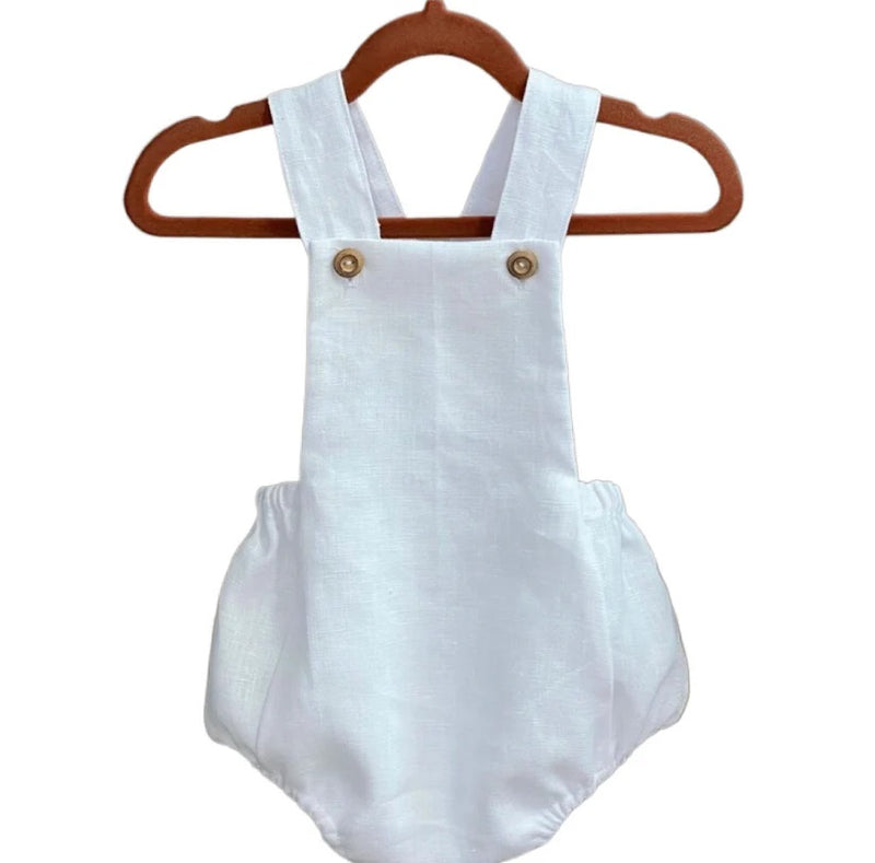 Enzo Romper White