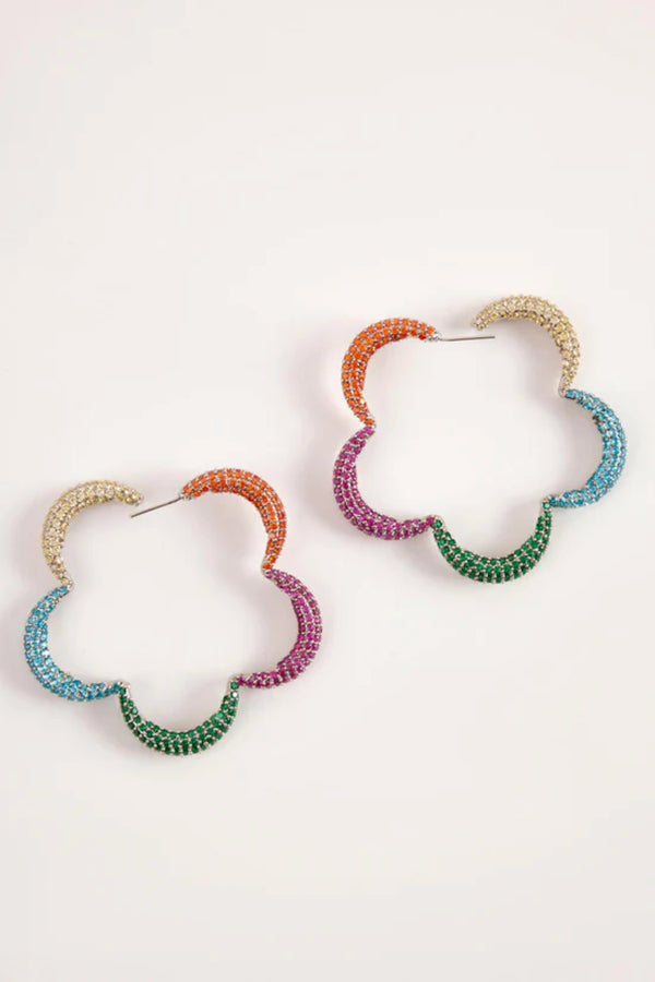 Christina Hoop Mini  Earrings in multicolour