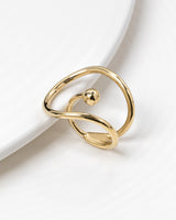 Pia Dot Statement Ring Gold