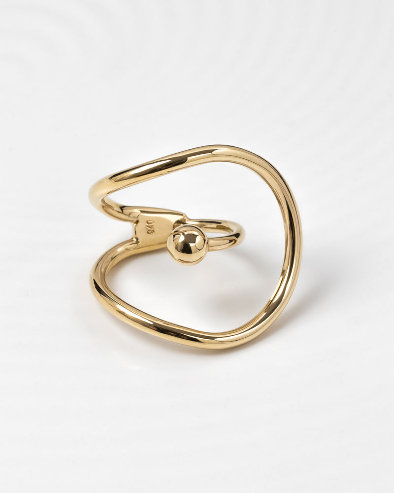 Pia Dot Statement Ring Gold