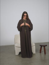 HIND LONG CARDIGAN BROWN