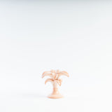 CERAMIC PALM CANDLEHOLDER SMALL PINK