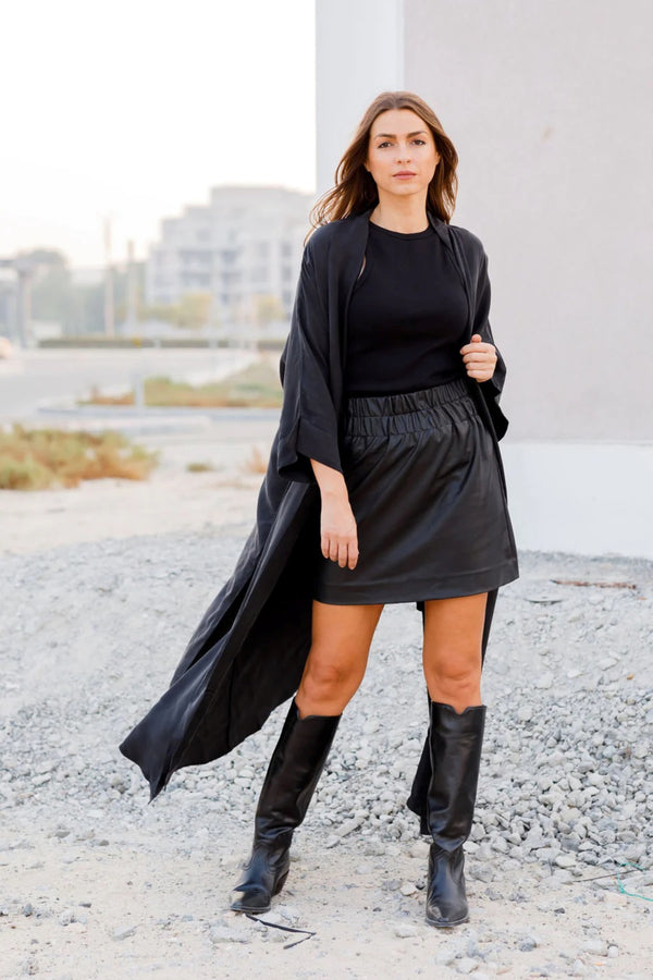 Vegan Leather Skirt