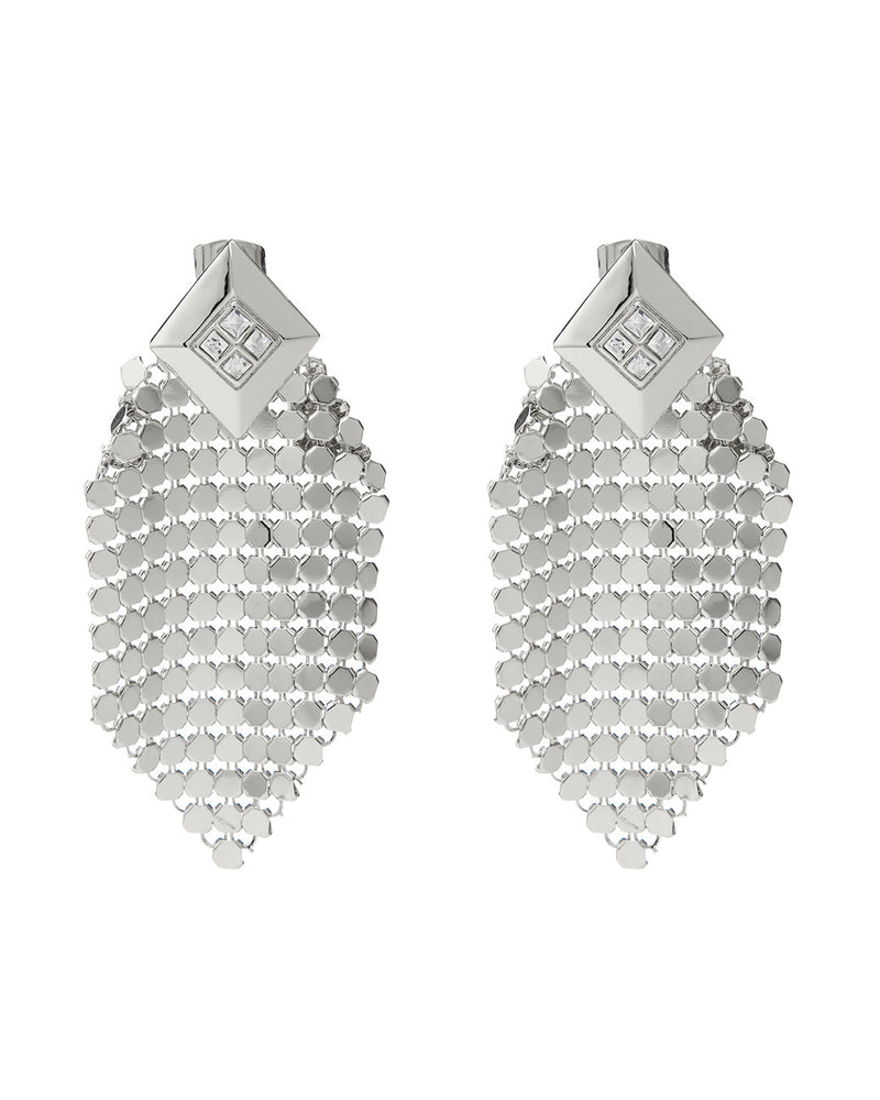 Chainmaille Diamond Earrings