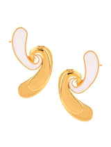 Enameled Paisley Earrings